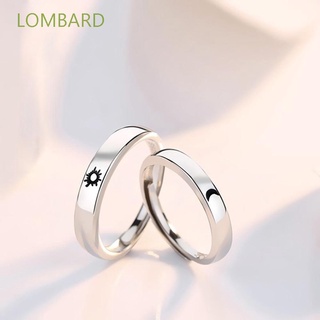 สินค้า Lombard แหวนหมั้นรูปดวงจันทร์เครื่องประดับแฟชั่นสําหรับผู้หญิงผู้ชาย 1 คู่