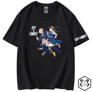 เสื้อยืดโอเวอร์ไซส์Manga Anime spy x family ลอยด์ ฟอเจอร์ อาเนีย ฟอเจอร์ ยอร์ ฟอเจอร์ cotton ฝ้าย Loid Anya Yor Bond For