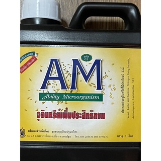 หัวเชื้อ AM จุลินทรีย์เพิ่มประสิทธิภาพ 1 ลิตร (Ability Microorganism) ผลิตภัณฑ์ไร้สารพิษ