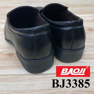 ภาพขนาดย่อของภาพหน้าปกสินค้ารองเท้าคัดชูหนังสีดำ Baoji BJ 3385 (39-45) จากร้าน wilai1_shoe บน Shopee ภาพที่ 5
