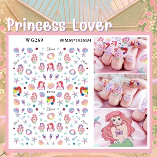 🧸พร้อมส่ง🧸 สติ๊กเกอร์3D เจ้าหญิง Princess