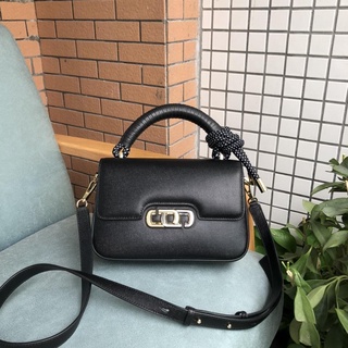 Marc J Link caviar vintage flap messenger commuter bag casual handbag crossbody shoulder bag