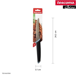 [มีไลฟ์] [ลดล้างสต็อค!] TESCOMA TES-863508 มีดหั่นสเต็กแบบหยักฟันปลา 12 cm. Steak Knife