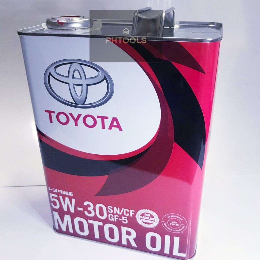 น้ำมันเครื่อง ยี่ห้อ Toyota 5w-30 API SN/CF,ILSAC GF-5 4 ลิตร นำเข้าจาก ...