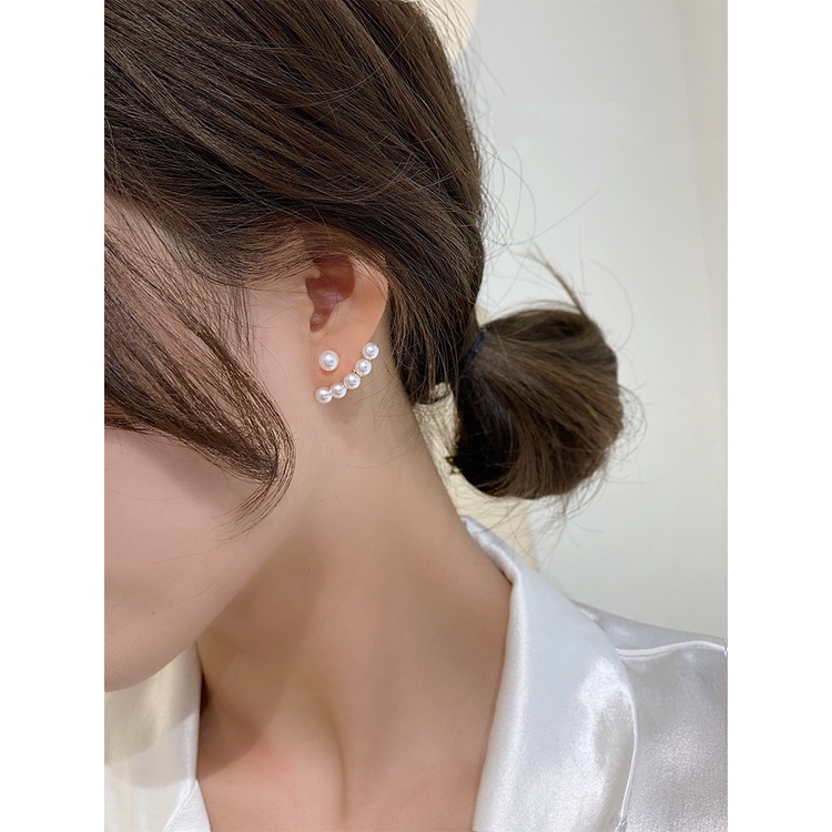 พร้อมส่งจากไทย-ต่างหูก้านเงิน-925-แต่งลูกปัดมุก-สไตล์เกาหลี-earrings
