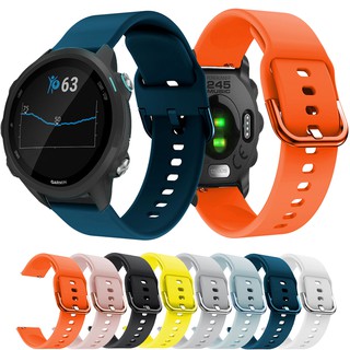 ภาพหน้าปกสินค้าสายนาฬิกาข้อมือซิลิโคน 20 มม. สำหรับ Garmin Forerunner 245 245 M 645 Vivoactive 3 ที่เกี่ยวข้อง