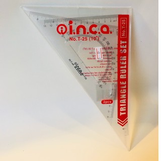 สินค้า ชุดฉากสามเหลี่ยมคู่ INCA(มี 2 ขนาด 10นิ้ว/12 นิ้ว)