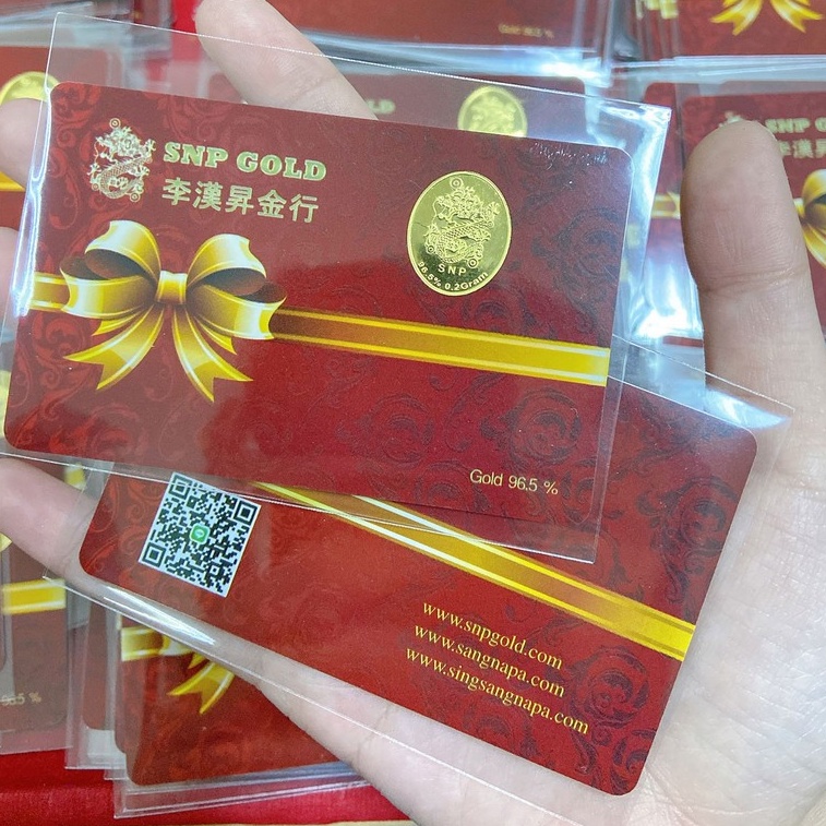 ภาพหน้าปกสินค้าSSNP GOLD 7 ทองคำแผ่นแท้ 96.5% น้ำหนัก 0.2 กรัม พร้อมใบรับประกันทอง