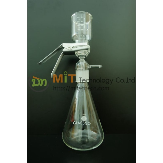 258.202.01 All Glass SET Funnel Filtration System 47MM Flask 1000 ml (GLASSCO) Shopee Thailand