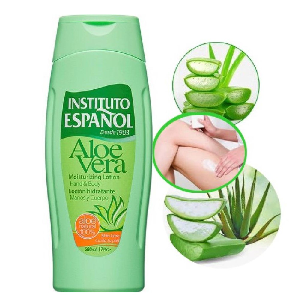 ไม่แท้คืนเงิน-instituto-espanol-aloe-vera-moisturizing-lotion-hand-and-body-500ml-โลชั่นน้ำนมผสมอโลเวร่า