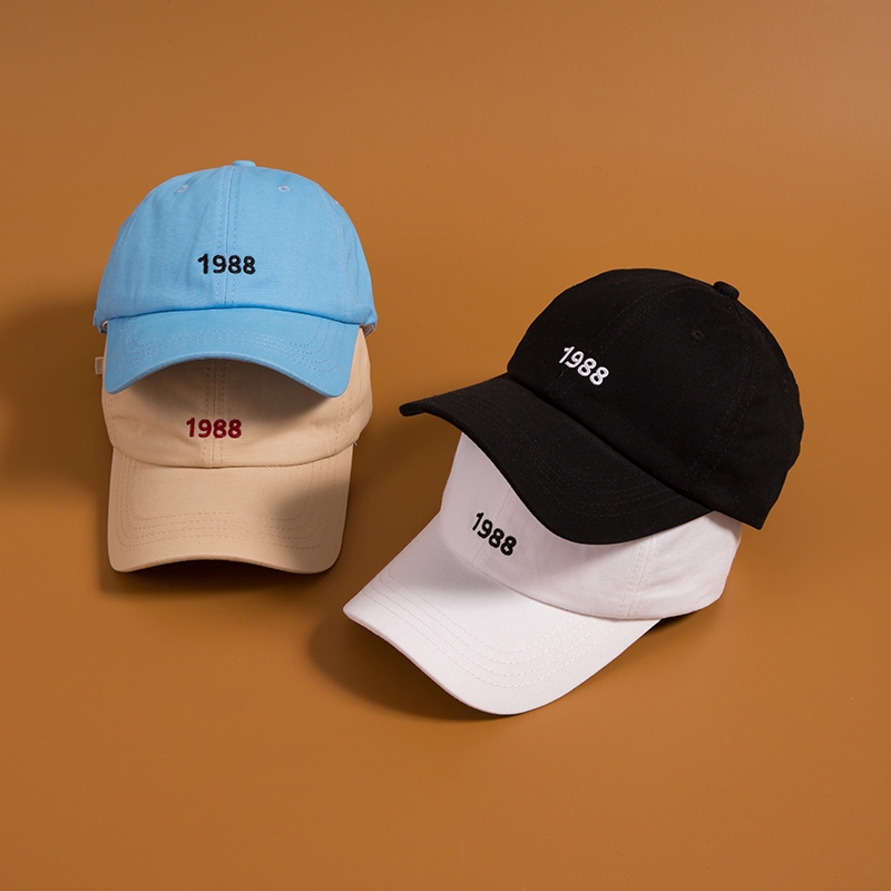 หมวกเบสบอล-ลําลอง-ปักลายตัวอักษร-สไตล์เกาหลี-สําหรับนักเรียน
