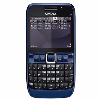 โทรศัพท์มือถือโนเกียปุ่มกด NOKIA  E63 (สีน้ำเงิน) 3G/4G  รุ่นใหม่2020