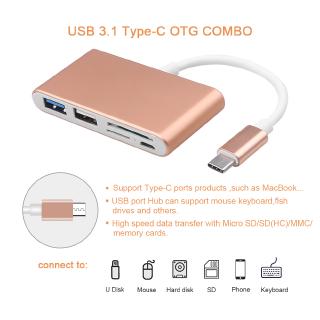 สินค้า 5 in 1 type c to usb sd micro us การ์ดรีดเดอร์ hub otg อะแดปเตอร์แยก