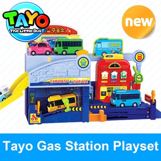 TAYO The Little Bus Gas Station Playeset Garage Car Wash Sound Toys Korea