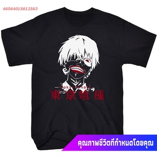 ผ้าฝ้าย 100%ผู้หญิง ผู้ชาย Faiwvhe Mens Tokyo Ghoul T-Shirt Kaneki Anime Graphic Unisex Tee Shirts sale รถถังS-3XL