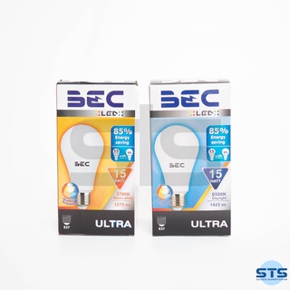 ภาพหน้าปกสินค้าหลอดไฟ LED Bulb รุ่น Ultra 15W แสง Day Light (6500K)/Warm Light (2700K) ยี่ห้อ BEC ที่เกี่ยวข้อง