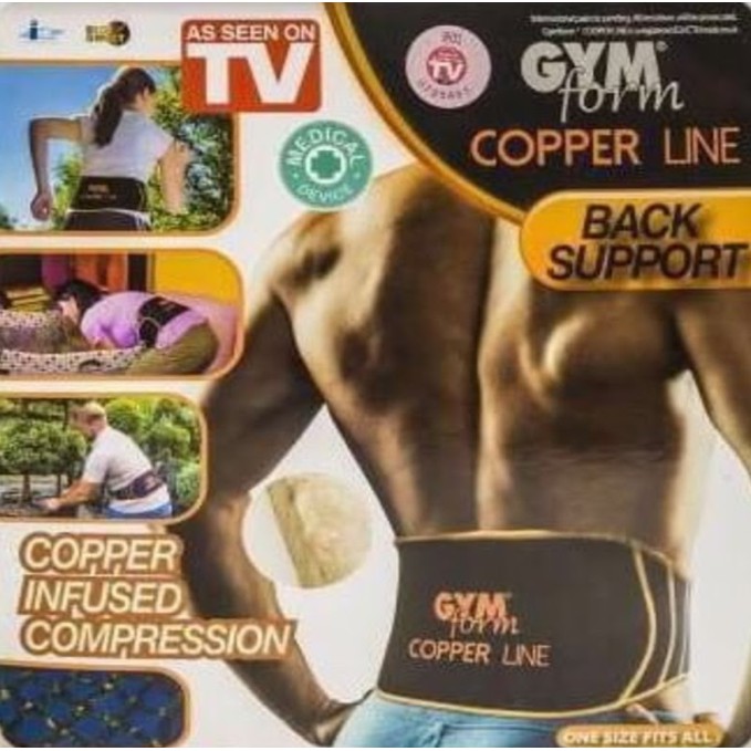 gymform-copper-line-back-เข็มขัดผ้าผสมทองแดงพยุงสันหลัง