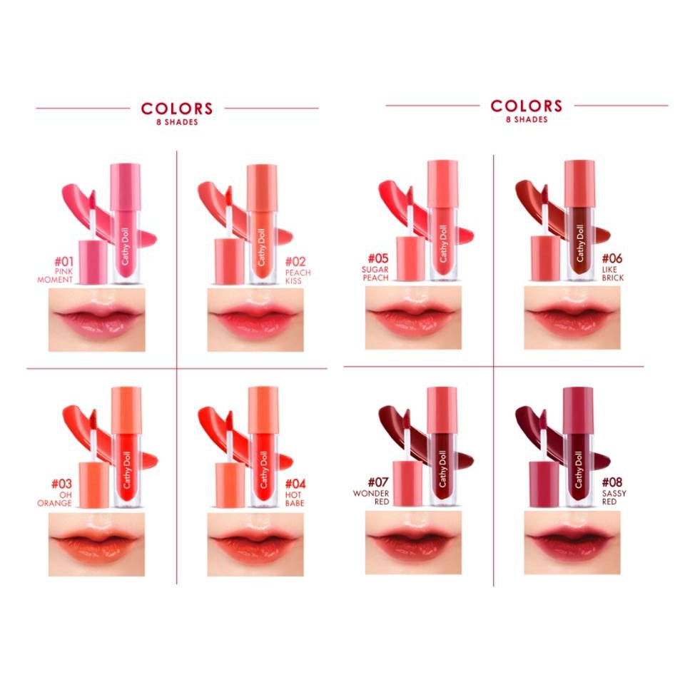 ภาพหน้าปกสินค้าCATHY DOLL GLOW GEL TINT (ไบร์ทวิน) จากร้าน psp__store บน Shopee