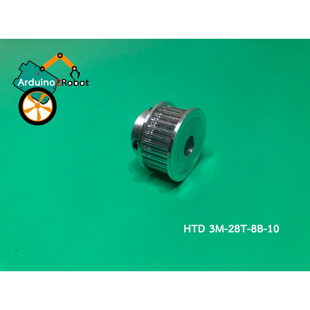 htd-3m-timing-pulley-28-teeth-bore-8mm-สำหรับสายพาน-3m-belt-width-10mm-htd-3m-28t-8b-10