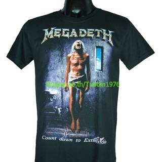 เสื้อยืดสุดเท่เสื้อวง Megadeth เสื้อยืดวงดนตรีร็อค เสื้อวินเทจ เมกาเดธ MDH1544Sto5XL