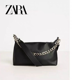 Zara กระเป๋าสะพายไหล่ สะพายใต้แขน แบบพกพา สไตล์ฝรั่งเศส สําหรับผู้หญิง 2022