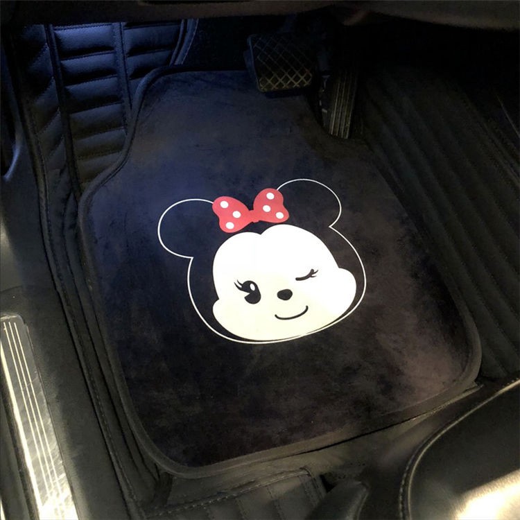 พร้อมส่ง-minnie-mickey-car-pedal-cartoon-car-anti-slip-foot-pads-อุปกรณ์รถน่ารัก-ๆ-ของแต่งรถ