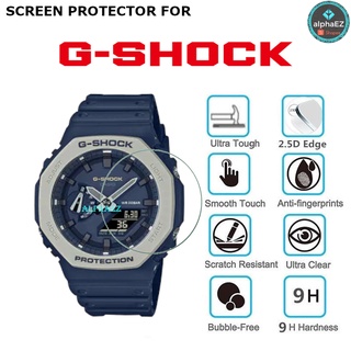 Casio G-Shock GA-2110ET-2A Casioak TMJ Series 9H ฟิล์มกระจกนิรภัยกันรอยหน้าจอ GA2100