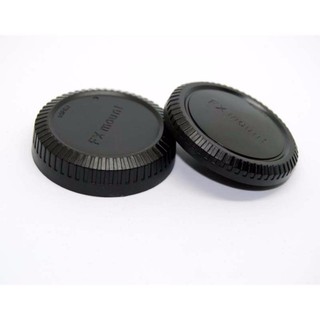 Body and Rear Lens Cap for Fuji FX Mount X-A2 A-A3 X-E2 X-T10 X-T1 ฝาปิดท้ายเลนส์และบอดี้ฟูจิ (0903)