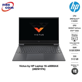 HP Notebook -โน๊ตบุ๊ค HP Victus by HP Laptop 16-e0093AXMica Silver (492W1PA) ลงโปรแกรมพร้อมใช้งาน [ออกใบกำกับภาษีได้]