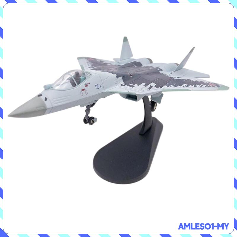 amleso1-โมเดลเครื่องบินรบรัสเซีย-สเกล-1-100-su-27-su-30-su-57-us-f-35b-สําหรับเก็บสะสม-และของขวัญ