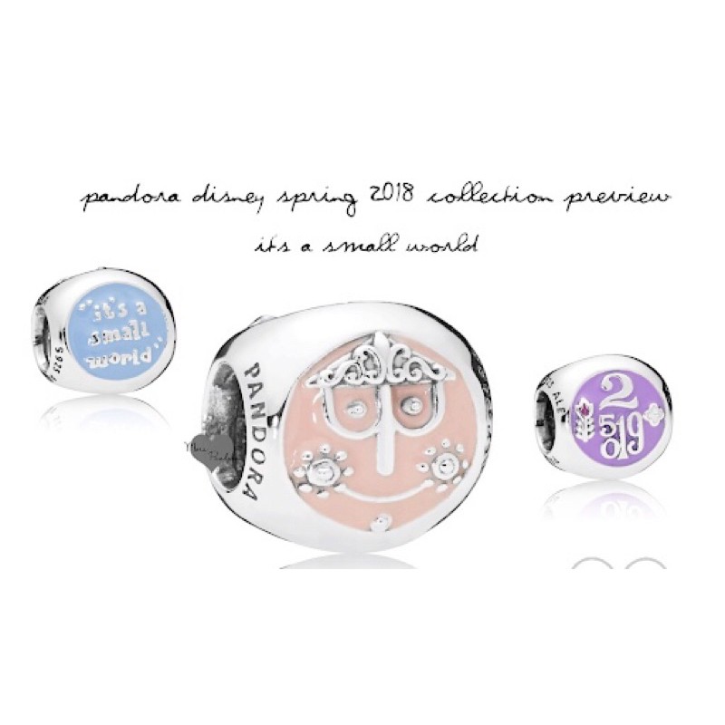 💥พร้อมส่ง💥 PANDORA Disney 'It's small world' Charm ใหม่! จาก