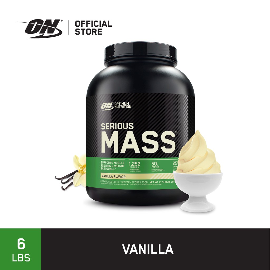 ภาพหน้าปกสินค้าOptimum Nutrition Serious Mass Protein Weight Gainer 6 Lbs จากร้าน optimum_nutrition บน Shopee