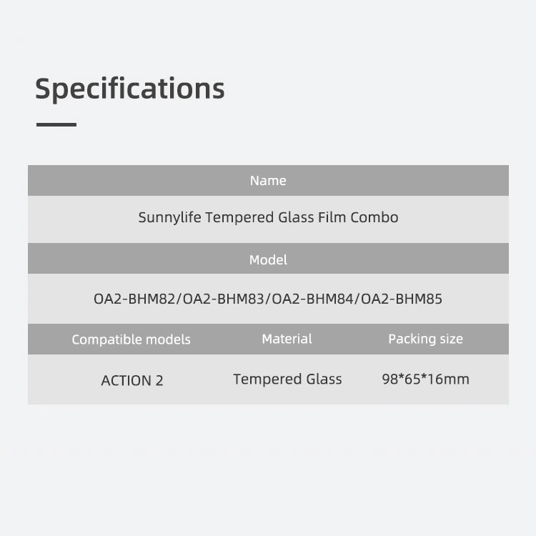 sunnylife-กระจกนิรภัย-เลนส์-และฟิล์มกันรอยหน้าจอ-สําหรับ-dji-action-2