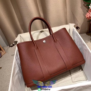 Herm Garden party handbag 30cm holiday traveling luggage bag shopping tote pure handmade