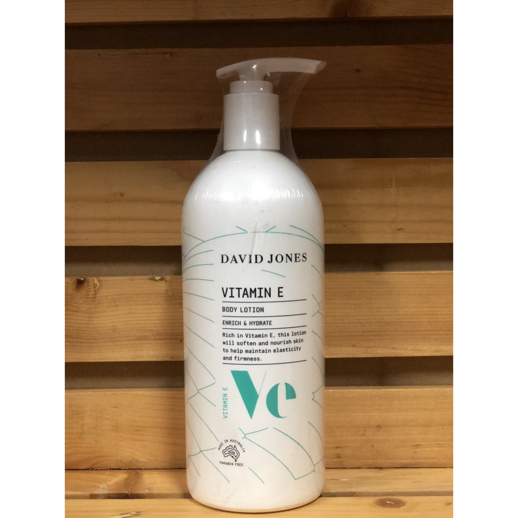 DAVID JONES BEAUTY เดวิด โจนส์ บอดี้โลชั่น วิตามินอี VITAMIN E BODY