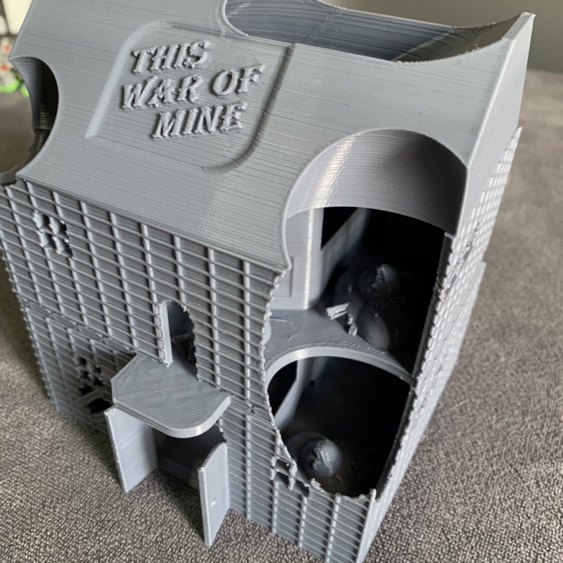 plastic-dice-tower-for-this-war-of-mine-board-game-หอคอยทอยเต๋า-สำหรับเกมดิส-วอร์-ออฟ-มายด์