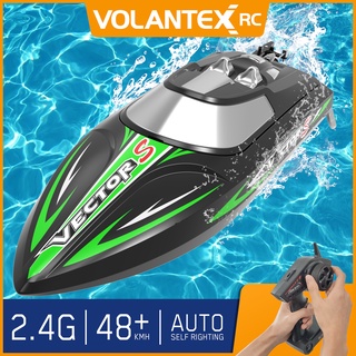 Volantex RC Boat Racing High Speed Boat Control 2.4GHZ 48kmh Brushless Auto Self-Righting Roll Back Low Battery Protection for Lake/Pool 797-4 RTR