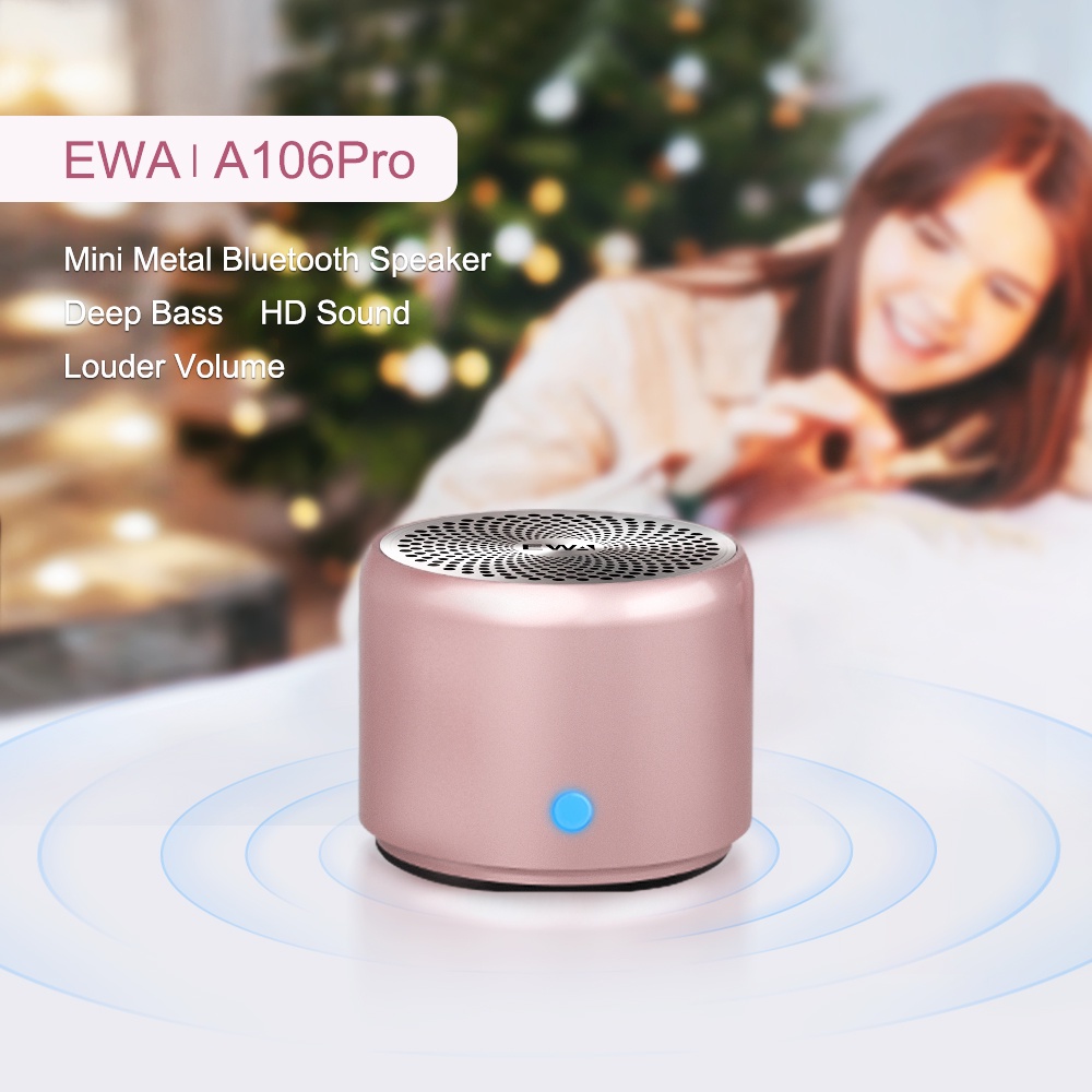 กรุงเทพฯมีของ-ewa-a106pro-bluetooth-speakers-ลำโพงบลูทูธไร้สาย-ขนาดจิ๋ว-พกพาสะดวก-กันน้ำ-ipx7-เบสหนัก-rose-gold-สีสวย