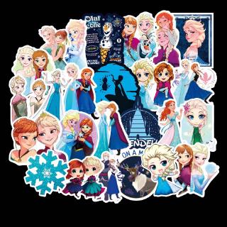 สติ๊กเกอร์การ์ตูน frozen กันน้ํา 100 ชิ้นสําหรับกระเป๋าเดินทาง/แล็ปท็อป/โทรศัพท์/scrapbook