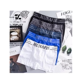 ⭐️พร้อมส่ง⭐️ Munafie boxer กางเกงในชาย บ็อกเซอร์ผู้ชาย ไร้รอยต่อ ผ้านิ่มมาก  #MN004#