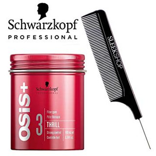 Schwarzkopf Osis Thrill Texture Fibre Gum 100ml. เจลแต่งผม อยู่ทรงระดับ 3 มีส่วนผสมของไฟเบอร์ อยู่ทรงนาน เซ็ทผมได้ดั่งใจ