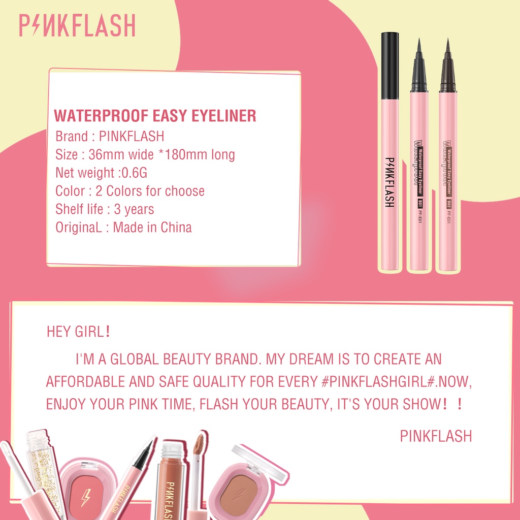 ภาพสินค้าPinkflash Ohmypinkflash ดินสอเขียนขอบตากันน้ําติดทนนาน 2 สี จากร้าน pinkflash.th บน Shopee ภาพที่ 8