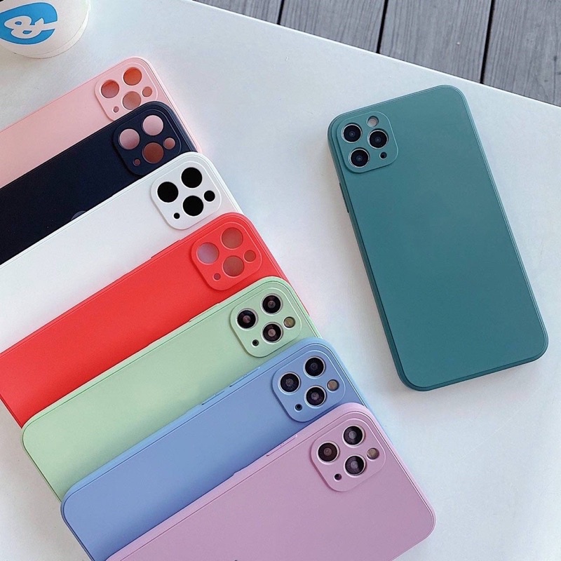 case-for-iphone-ขอบเหลี่ยม-กำมะหยี่-มีโลโก้-คลุมเลนส์กล้อง