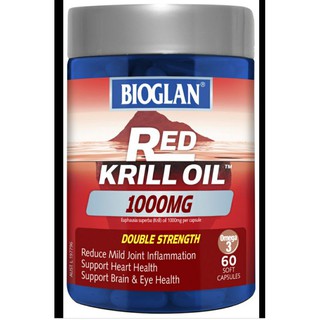 ภาพขนาดย่อของภาพหน้าปกสินค้าBioglan red krill oil 1000mg 60 soft gel exp5/2025 จากร้าน rfnarttiwa บน Shopee ภาพที่ 3