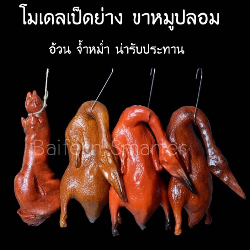 โมเดล-เป็ดย่าง-ไก่ย่าง-ไก่ต้ม-ไก่อบเกลือ-ไก่ต้มน้ำปลา-ขนาดใหญ่-โมเดลเป็ดย่างปลอม-เหมือนจริง-สวยงาม-ทนทาน-ตัวใหญ่