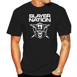 เสื้อยืดผู้ชาย เสื้อยืด พิมพ์ลาย Slayer Nation 2014 Dates Ex Tour สไตล์เรโทร S-5XL