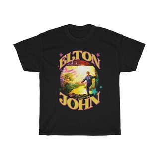 เสื้อยืด พิมพ์ลาย Elton John Goodbye Brick Road หลากสี คุณภาพสูงS-5XL