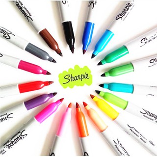 ราคา[ด้ามเดี่ยว] ปากกามาร์กเกอร์ ชาร์ปี้ Sharpie Permanent Marker ทุกรุ่นทุกสี