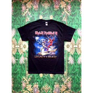 ผ้าฝ้าย 100%🎸IRON MAIDEN เสื้อวง Iron Maiden สินค้านำเข้า ลิขสิทธิ์แท้ S-4XL