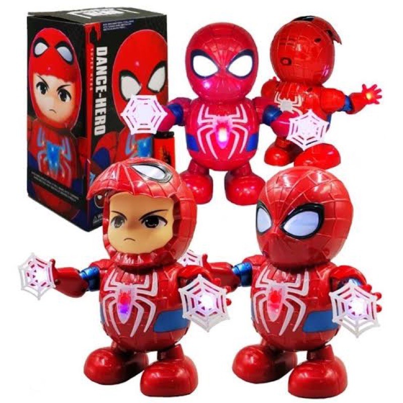 super-hero-dance-ตุ๊กตาสไปเดอร์แมนเต้นมีเสียงมีไฟ